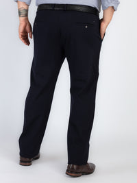 Whatz Solid Refined Formal Trousers For Men