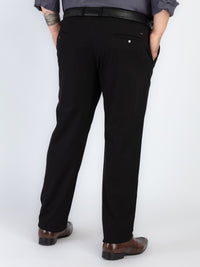 Whatz Solid Refined Formal Trousers For Men