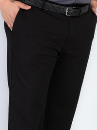 Whatz Solid Refined Formal Trousers For Men