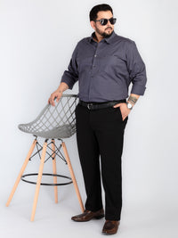 Whatz Solid Refined Formal Trousers For Men