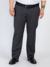 Whatz Solid Refined Formal Trousers For Men