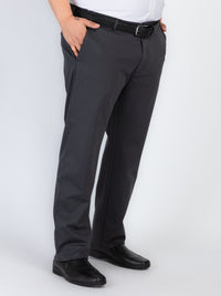 Whatz Solid Refined Formal Trousers For Men