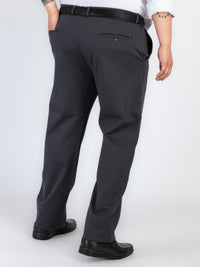 Whatz Solid Refined Formal Trousers For Men