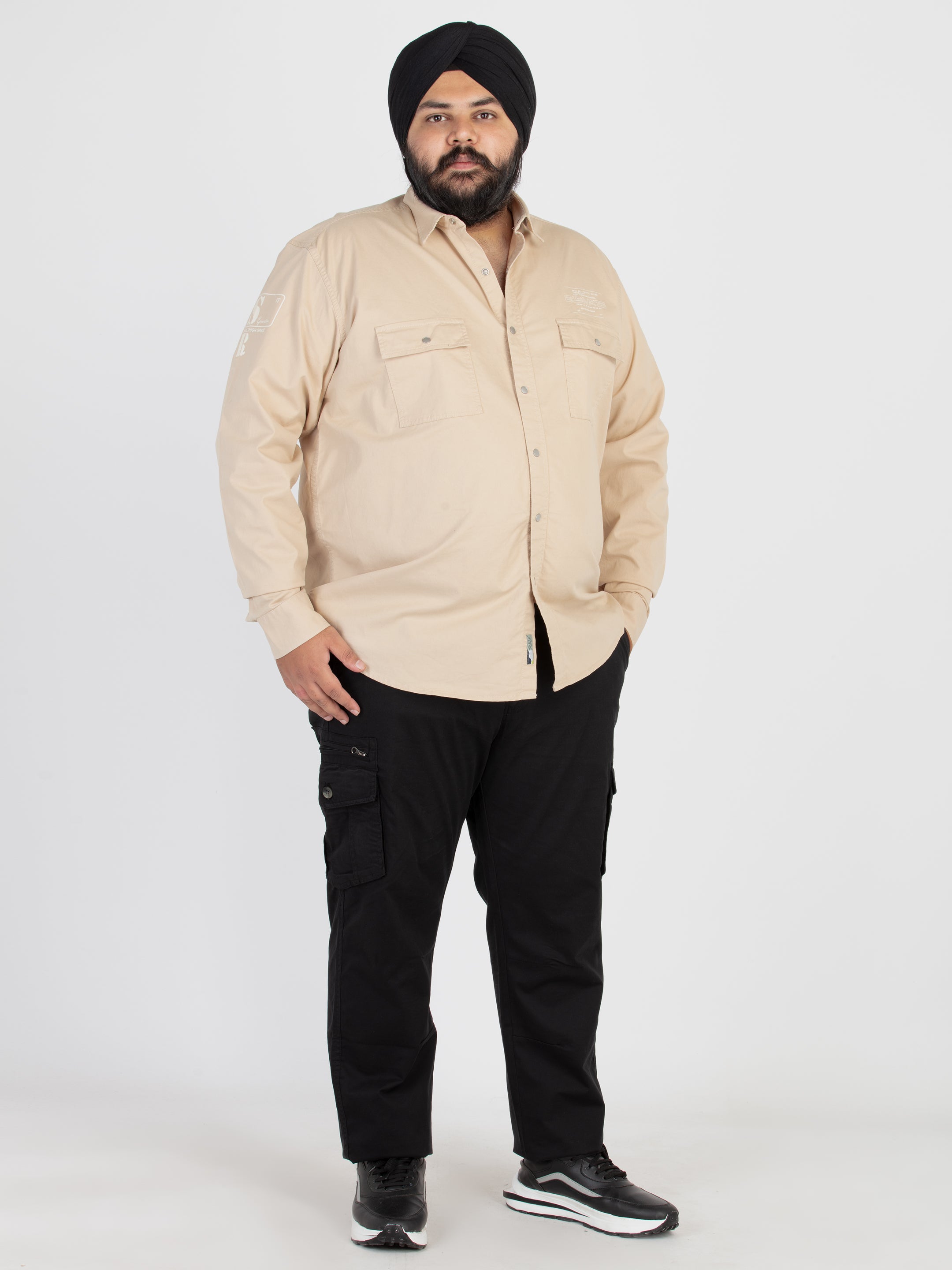 【SATIIIZ】Verus Pocket Check Shirt Dipper cut over check shirt - satiiiz
