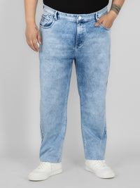 WHATZ Drift Stone-Wash Relaxed Denim Jeans for Men