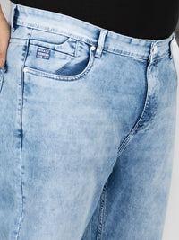 WHATZ Drift Stone-Wash Relaxed Denim Jeans for Men