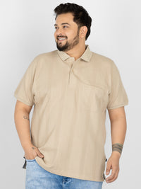 WHATZ Apex Chevron Jacquard Polo T-Shirt for Men