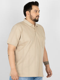 WHATZ Apex Chevron Jacquard Polo T-Shirt for Men