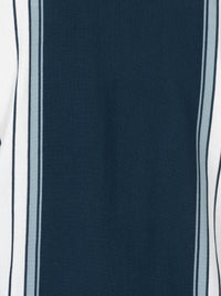 WHATZ Shadow Panel Stripe Polo T-Shirt for Men