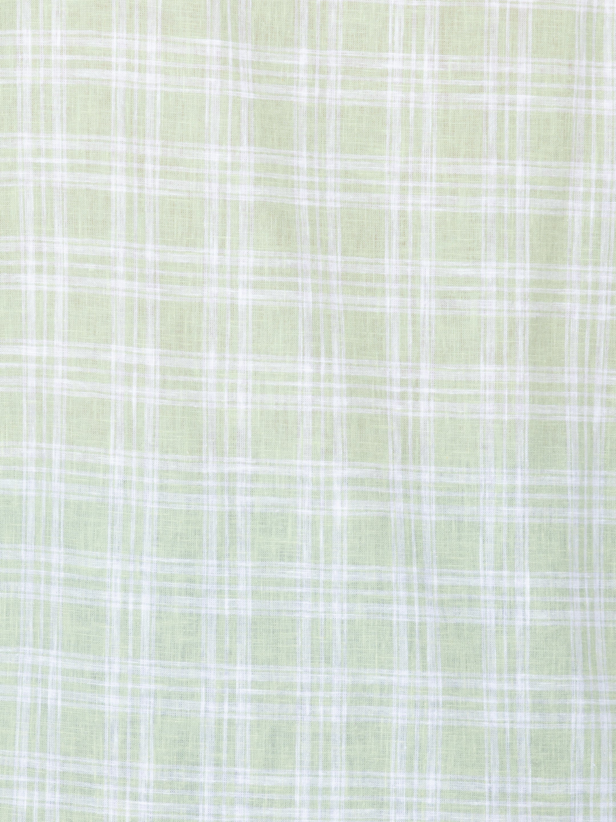WHATZ Grid Checked Half Sleeve Shirt For Men