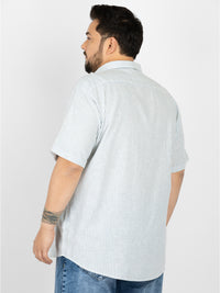 WHATZ Classic Vertical Stripe Half Sleeve Shirt For Men