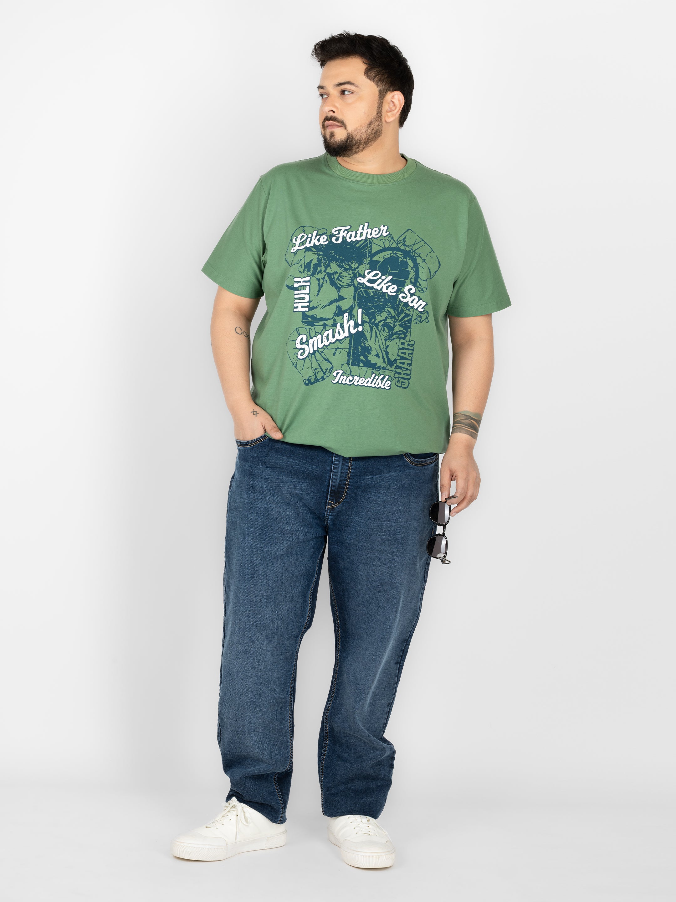 WHATZ Flux Essential Relaxed Denim Jeans for Men