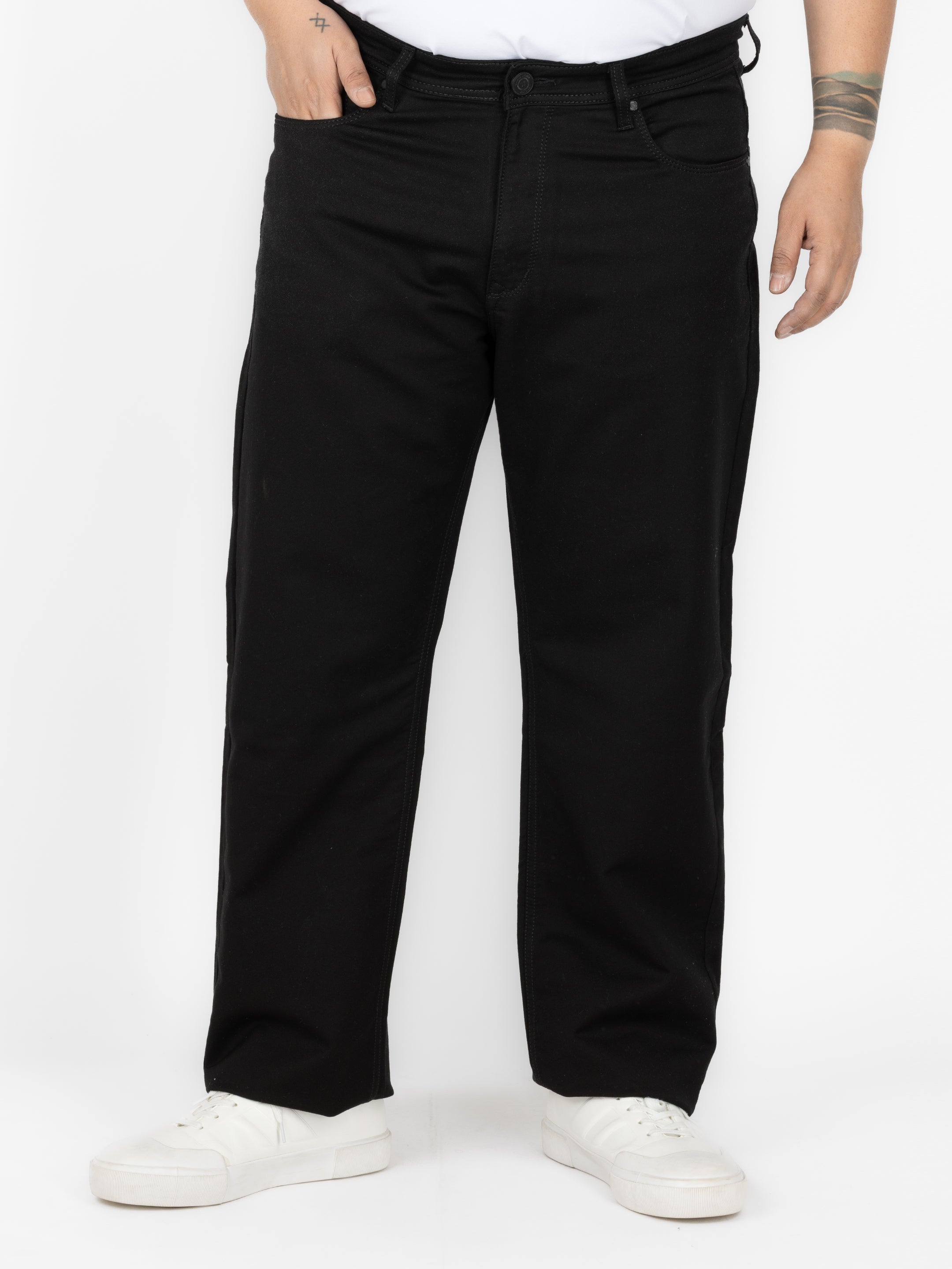 WHATZ Daily Straight Fit Denim Jeans for Men