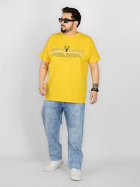 WHATZ Change Nothing Slogan Graphic Round Neck T-Shirt For Men