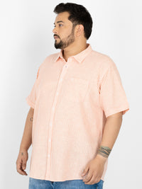 WHATZ Classic Vertical Stripe Half Sleeve Shirt For Men