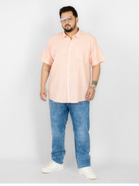 WHATZ Classic Vertical Stripe Half Sleeve Shirt For Men