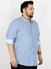 WHATZ Premium Oxford Shirt for Men Full Sleeves