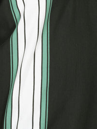 WHATZ Shadow Panel Stripe Polo T-Shirt for Men