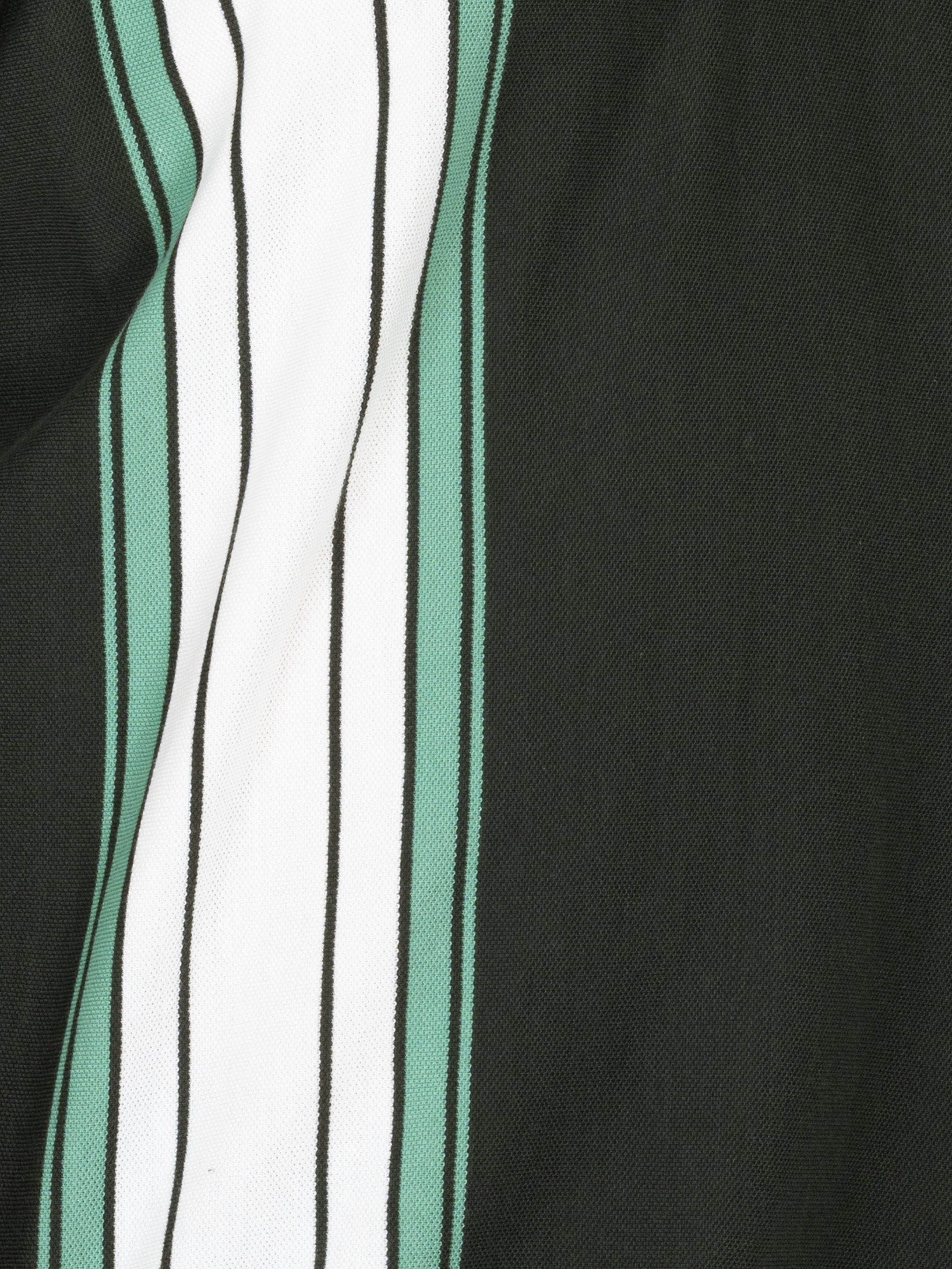 WHATZ Shadow Panel Stripe Polo T-Shirt for Men