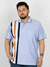 WHATZ Kinetic Stripe Polo T-Shirt for Men