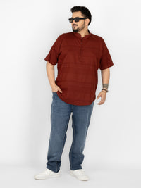 WHATZ Core Mandarian Fusion Short Kurta for Men