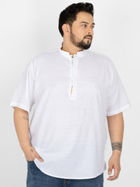 WHATZ Core Mandarian Fusion Short Kurta for Men