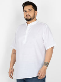 WHATZ Core Mandarian Fusion Short Kurta for Men