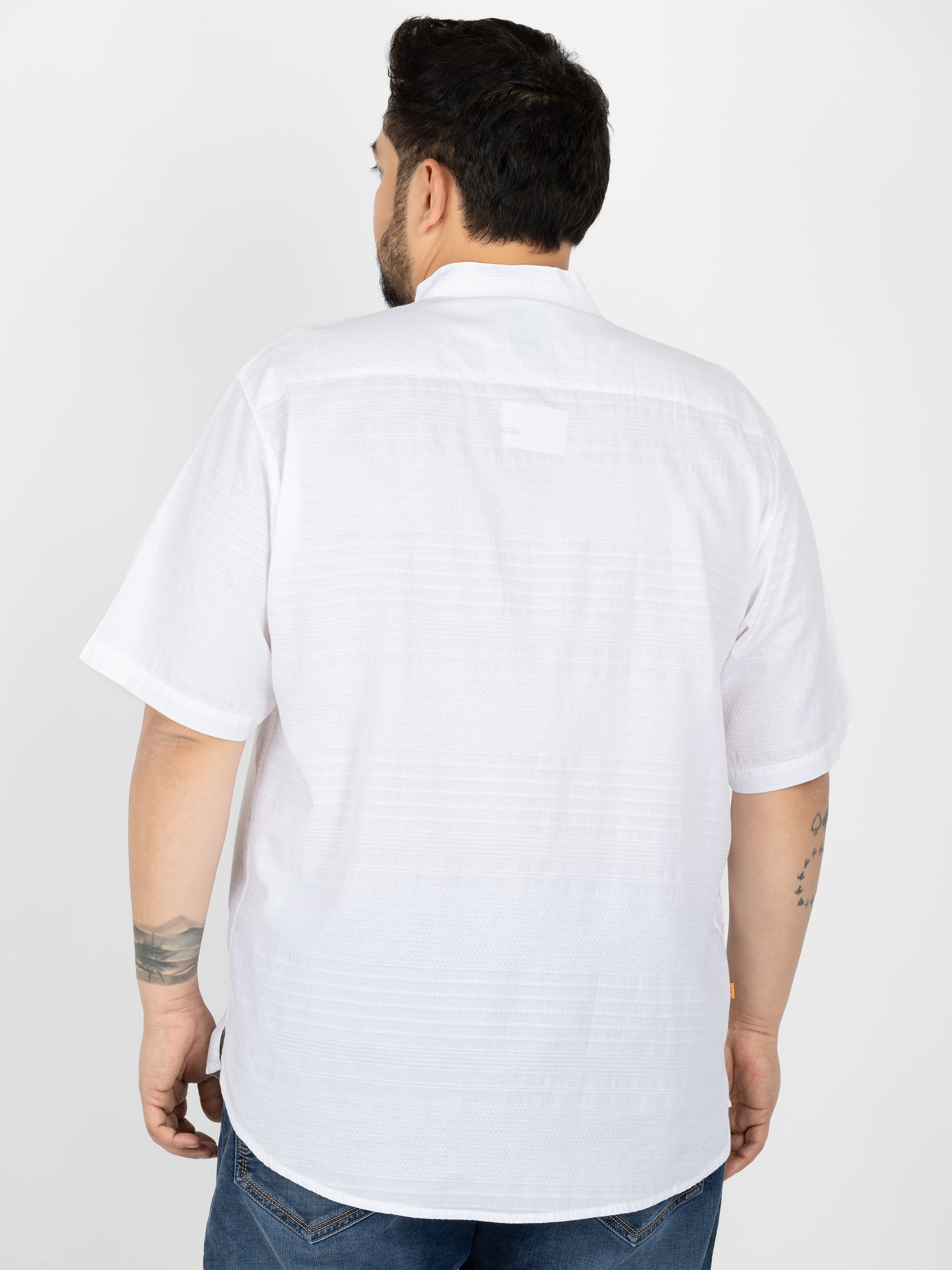 WHATZ Core Mandarian Fusion Short Kurta for Men