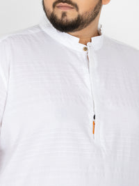 WHATZ Core Mandarian Fusion Short Kurta for Men