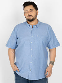 WHATZ Premium Oxford Shirt for Men Half Sleeve