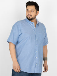WHATZ Premium Oxford Shirt for Men Half Sleeve
