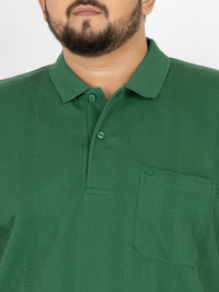 WHATZ Apex Chevron Jacquard Polo T-Shirt for Men
