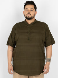 WHATZ Core Mandarian Fusion Short Kurta for Men