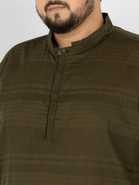 WHATZ Core Mandarian Fusion Short Kurta for Men