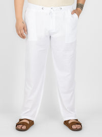 WHATZ Men Linen Drawstring Pants