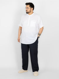 WHATZ Men Linen Drawstring Pants