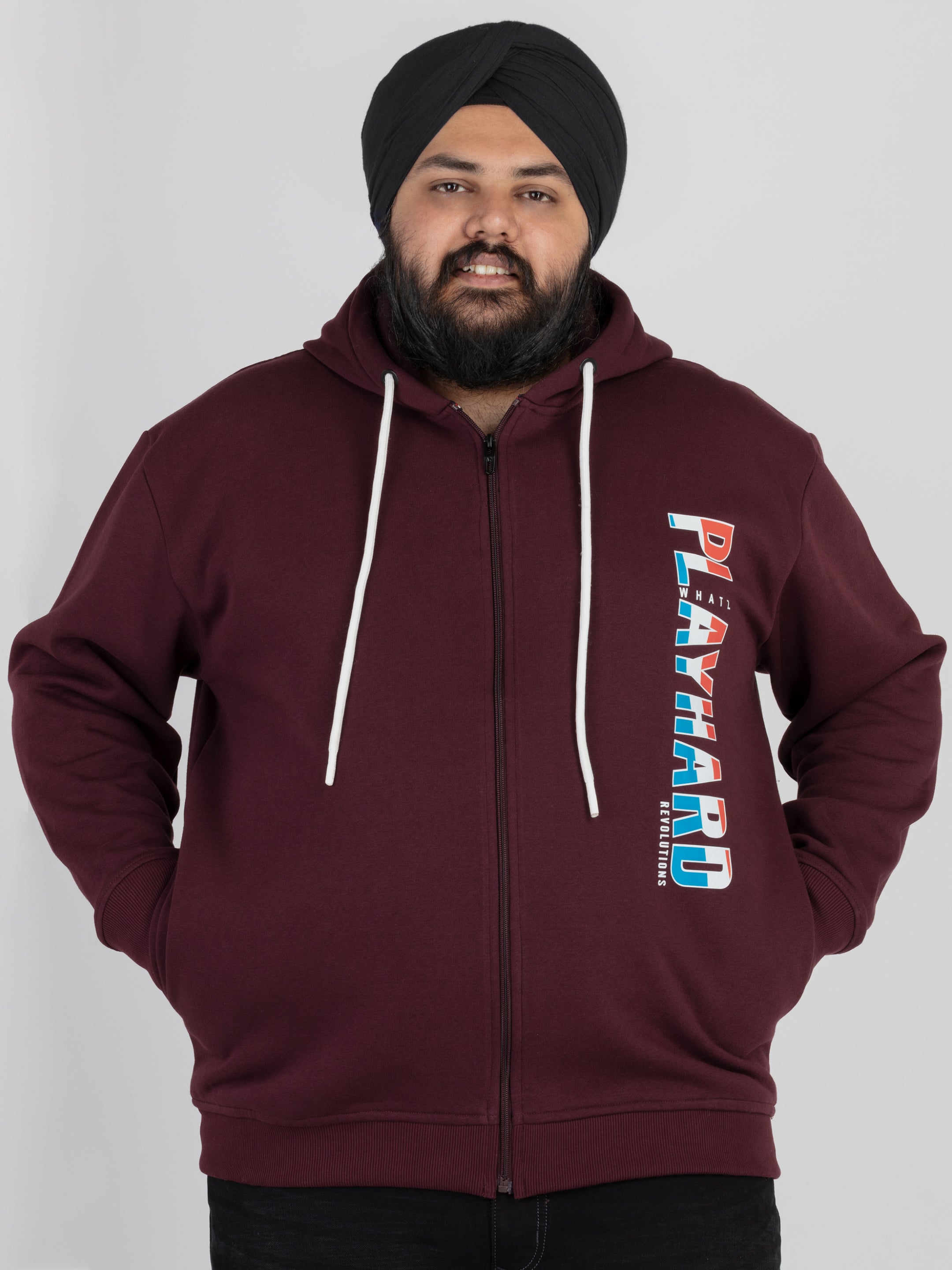 Whatz B&F Stick Full-Zip Hoodie for Men