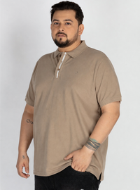 WHATZ Stripe Detail Polo T-shirt For Men