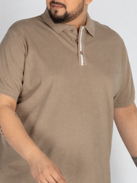 WHATZ Stripe Detail Polo T-shirt For Men